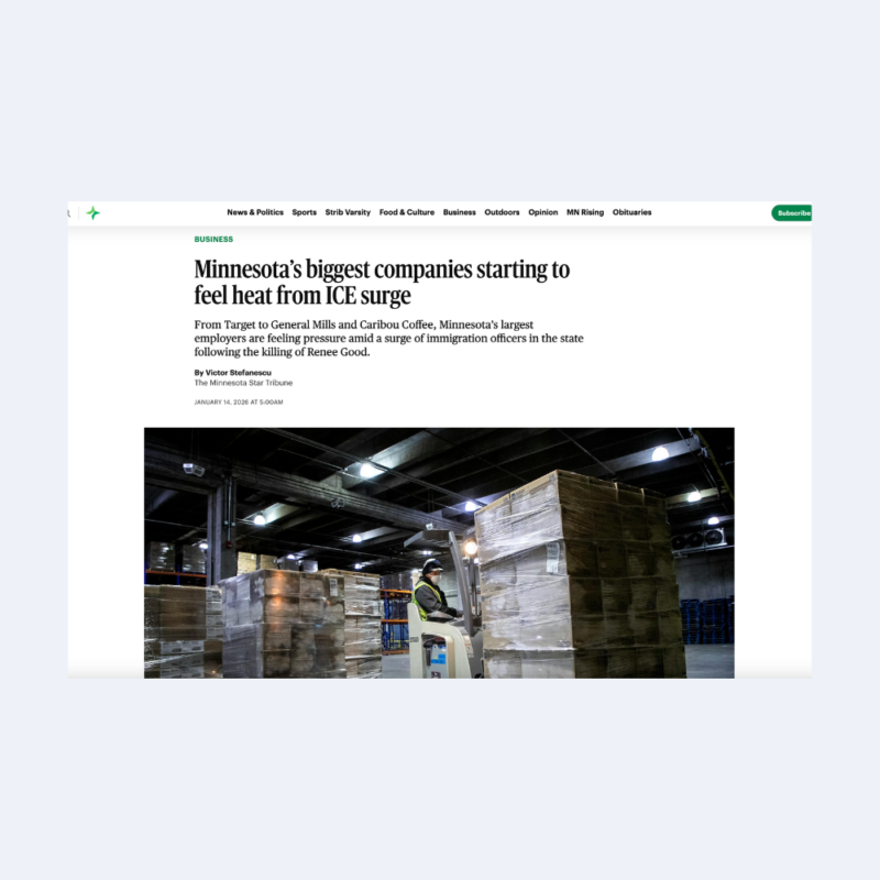 Minnesota’s biggest companies starting to feel heat from ICE surge
