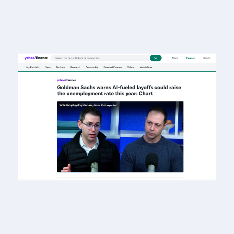 Goldman Sachs warns AI-fueled layoffs could raise the unemployment rate this year